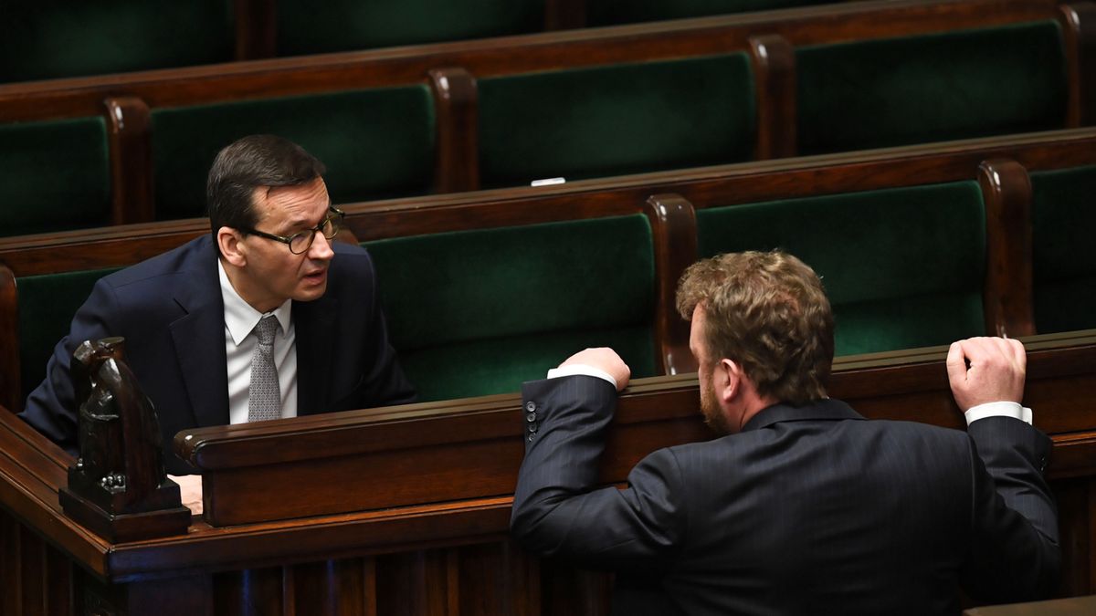 Mateusz Morawiecki przemawiał w poniedziałek w Sejmie.