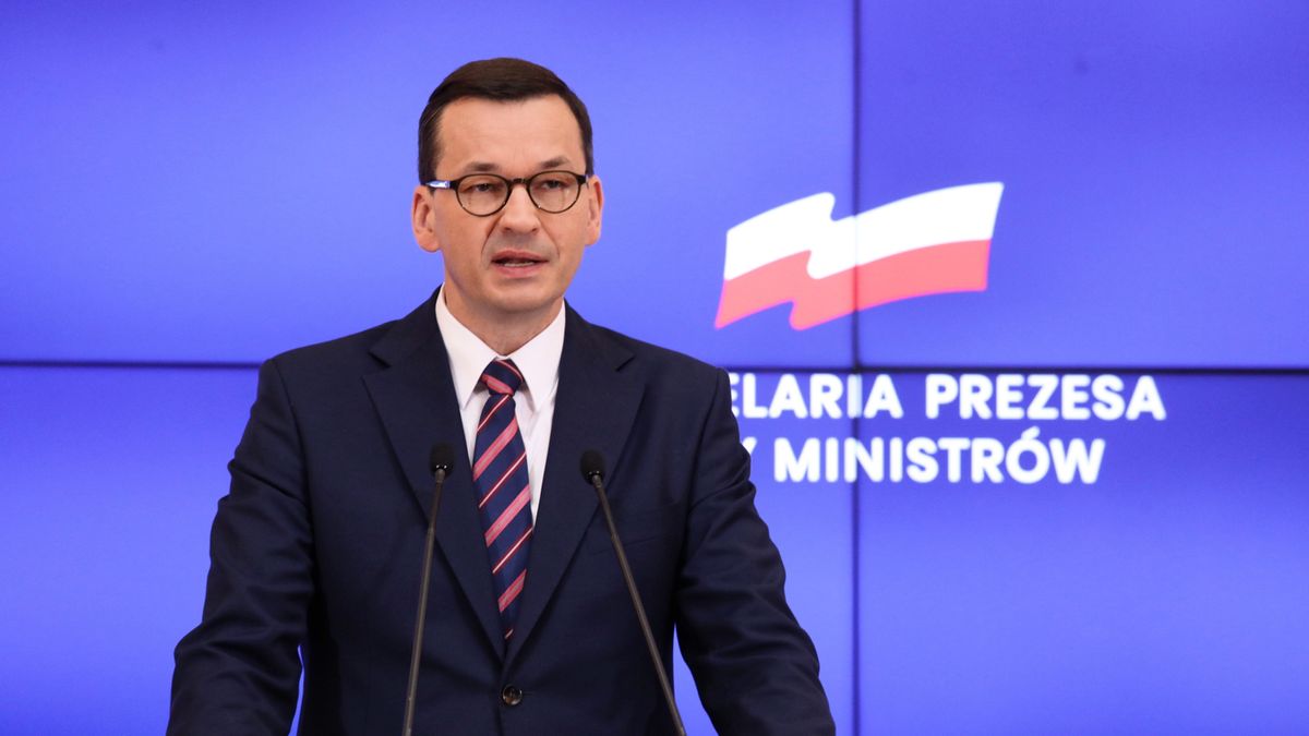 Premier Mateusz Morawiecki po wtorkowym posiedzeniu rządu.