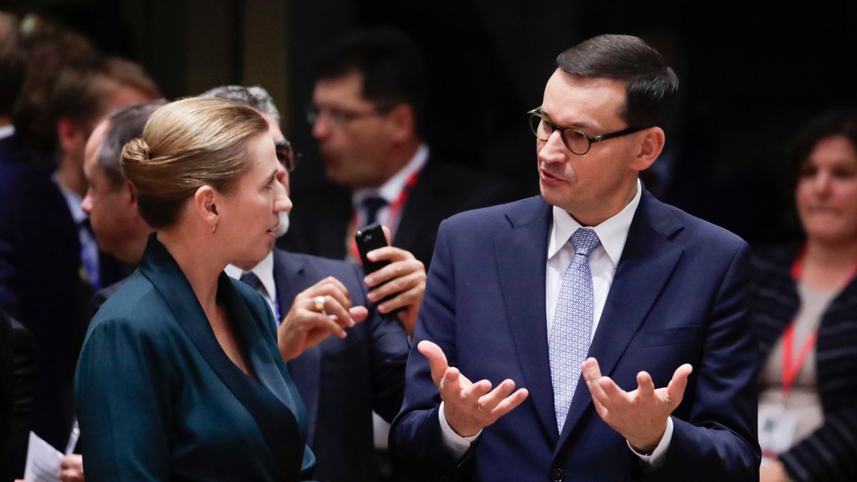 Mateusz Morawiecki i duńska premier Mette Frederiksen