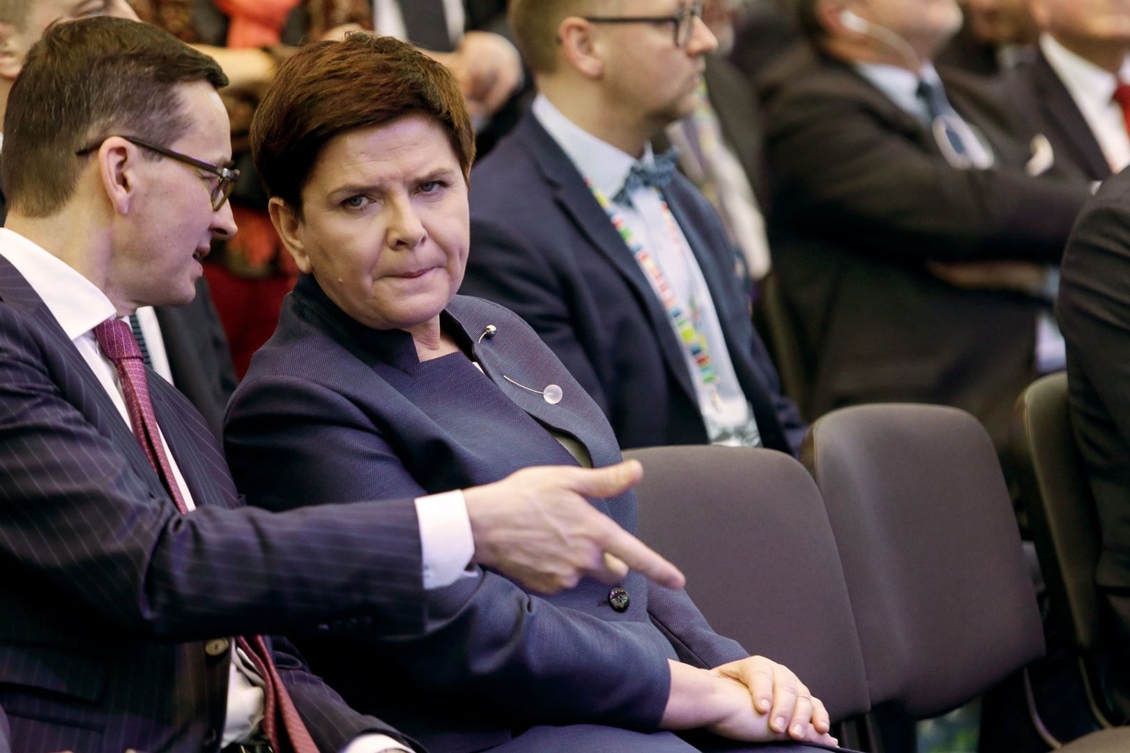 Minister finansów Mateusz Morawiecki i premier Beata Szydło
