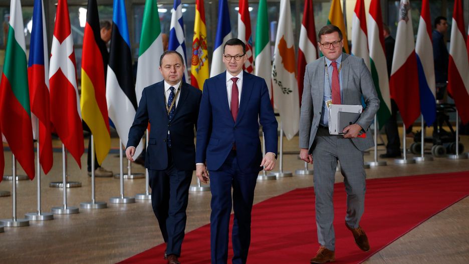 Mateusz Morawiecki na szczycie UE w Brukseli