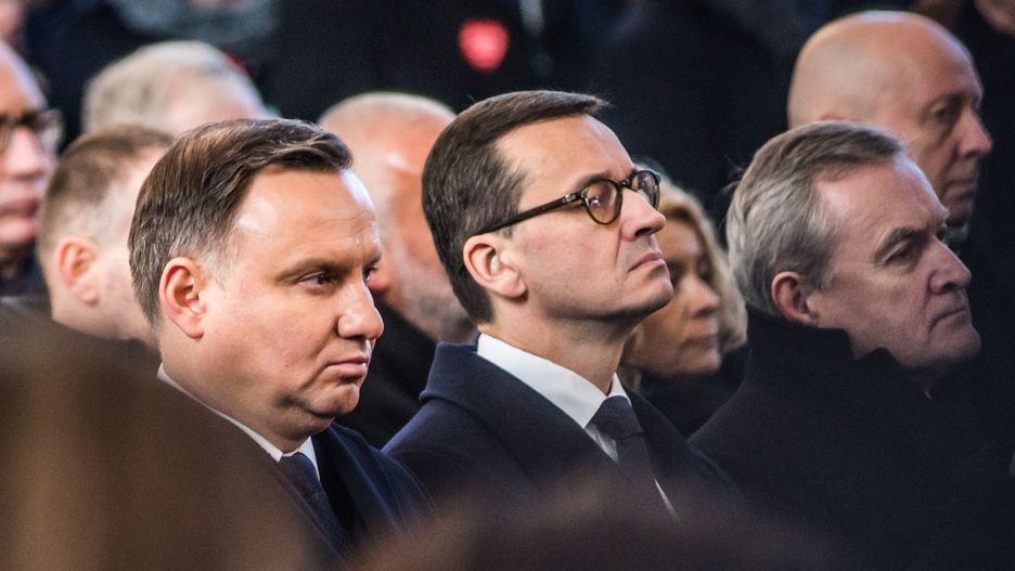 Mateusz Morawiecki na pogrzebie Pawła Adamowicza