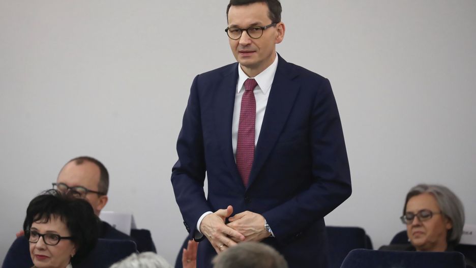 Koronawirus w Polsce. Mateusz Morawiecki w Senacie (zdjęcie ilustracyjne)
