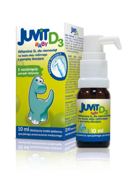 Juvit Baby D3 to witamina D3 dla niemowląt i małych dzieci HASCO - LEK