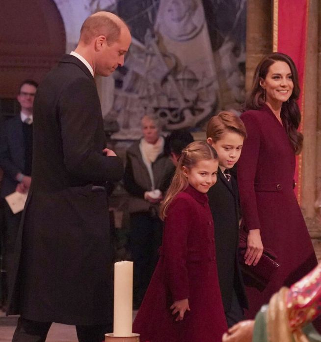 Kate i William z dziećmi na koncercie kolęd