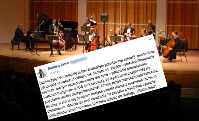 Poszła z dzieckiem do filharmonii. Kobiety zgotowały jej piekło