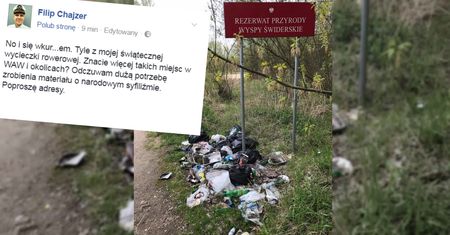 "No i się wkur...em". Chajzer zabiera się za zaśmiecających las