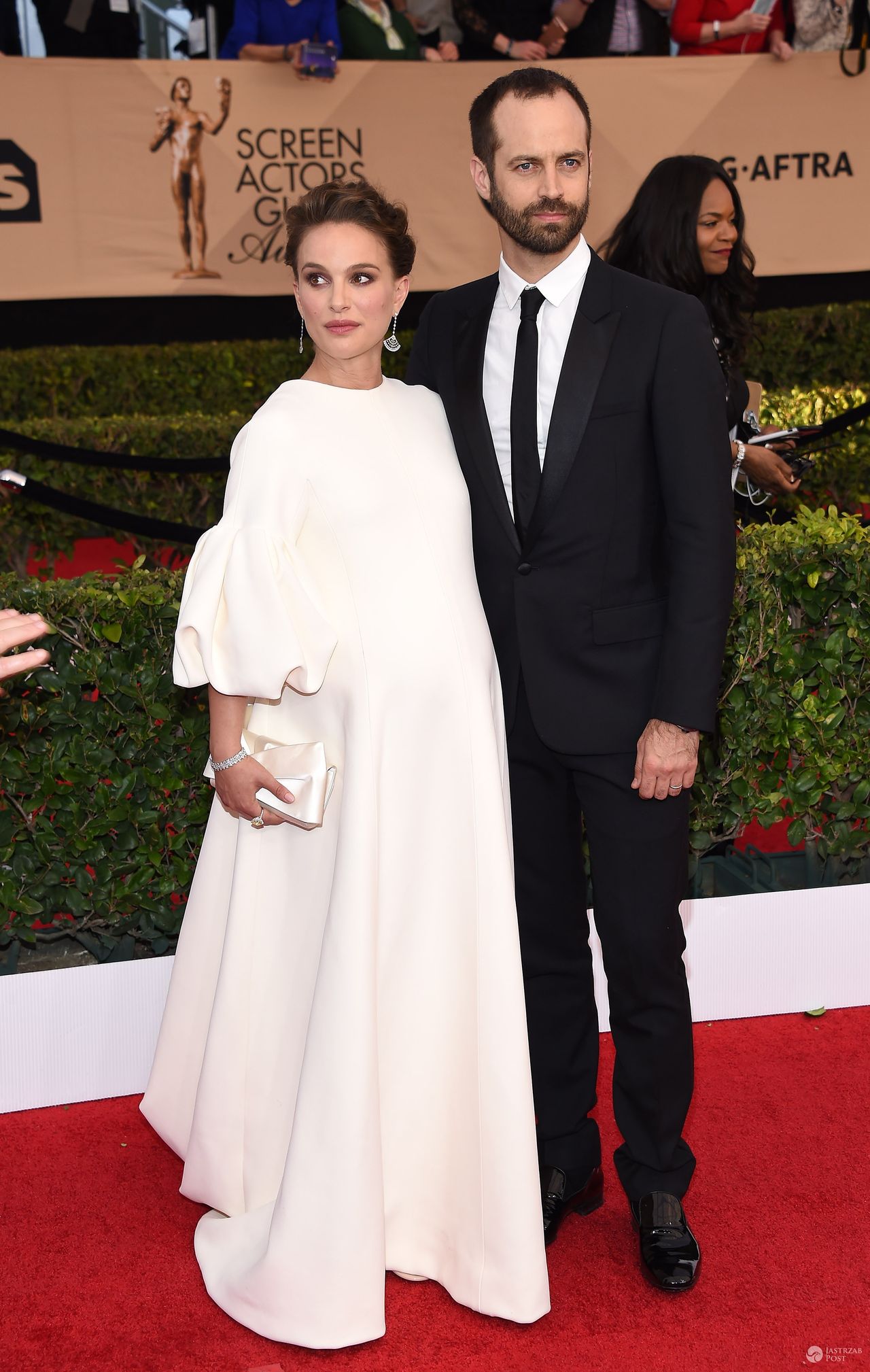 Natalie Portman na gali SAG Awards 2017 - stylizacja (sukienka: Dior)