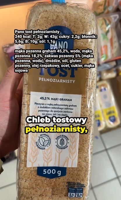 Chleb z Biedronki - Pyszności; Foto screen z https://www.instagram.com/michal_wrzosek/