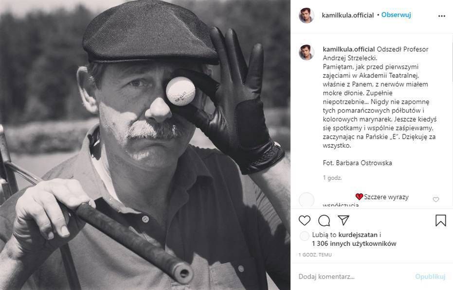 Kamil Kula żegna Andrzeja Strzeleckiego