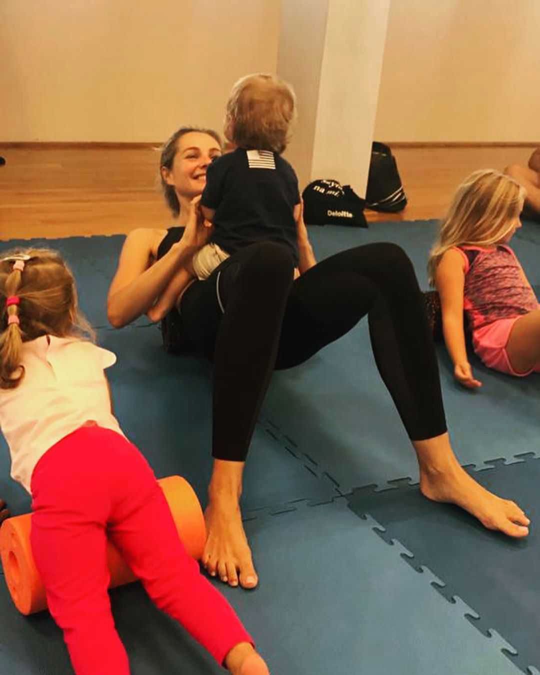 Małgorzata Socha i dzieci trening u Ani Lewandowskiej