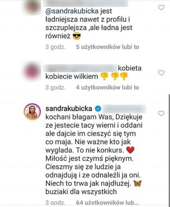 komentarz Sandry Kubickiej