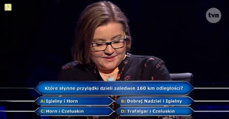 „Które przylądki dzieli zaledwie 160 kilometrów odległości?” Znamy odpowiedź na pytanie z teleturnieju „Milionerzy”