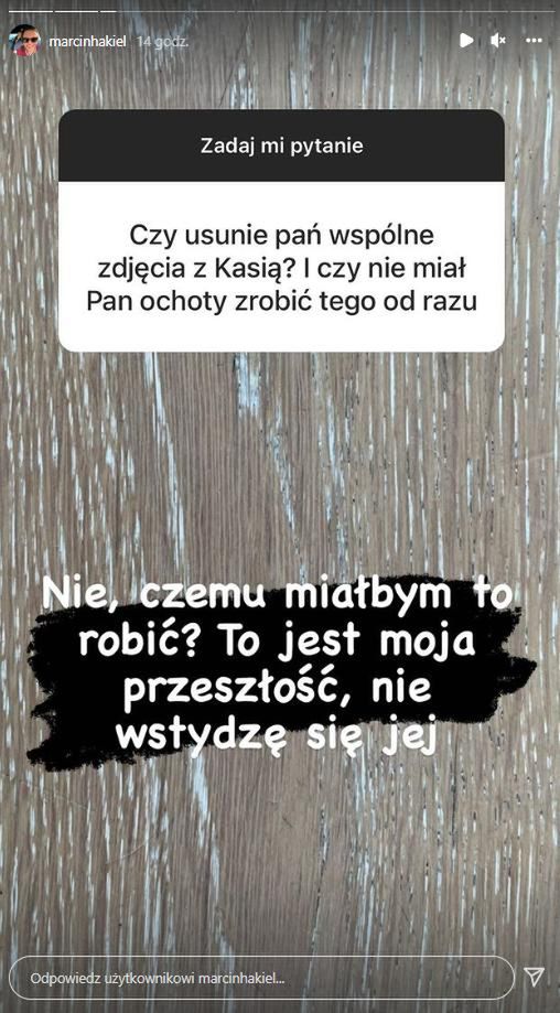Marcin Hakiel odpowiedział na pytanie fana