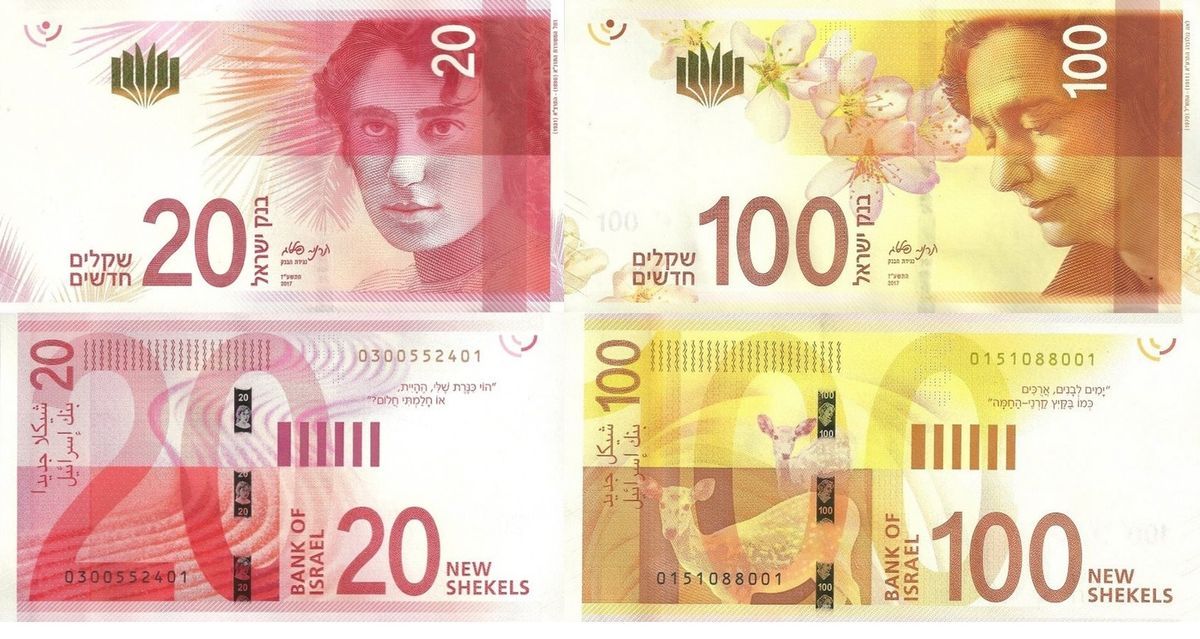 Nowe szekle nie w smak ortodoksyjnym Żydom. Zamazują wizerunki kobiet na banknotach