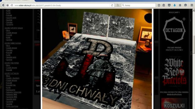 Pościel z wizerunkiem powstańca autorstwa odziez-uliczna.pl