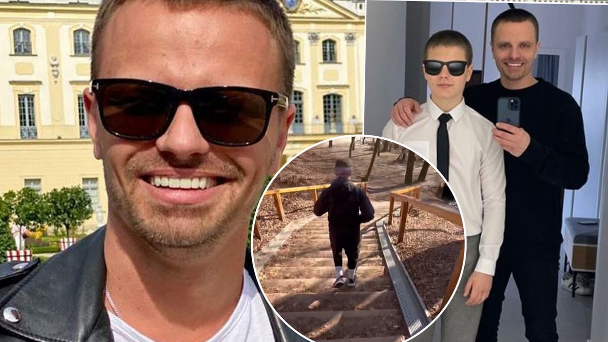 Marcin Hakiel spędza aktywny lany poniedziałek z synem. Razem z 13-letnim Adamem mają wspólną pasję