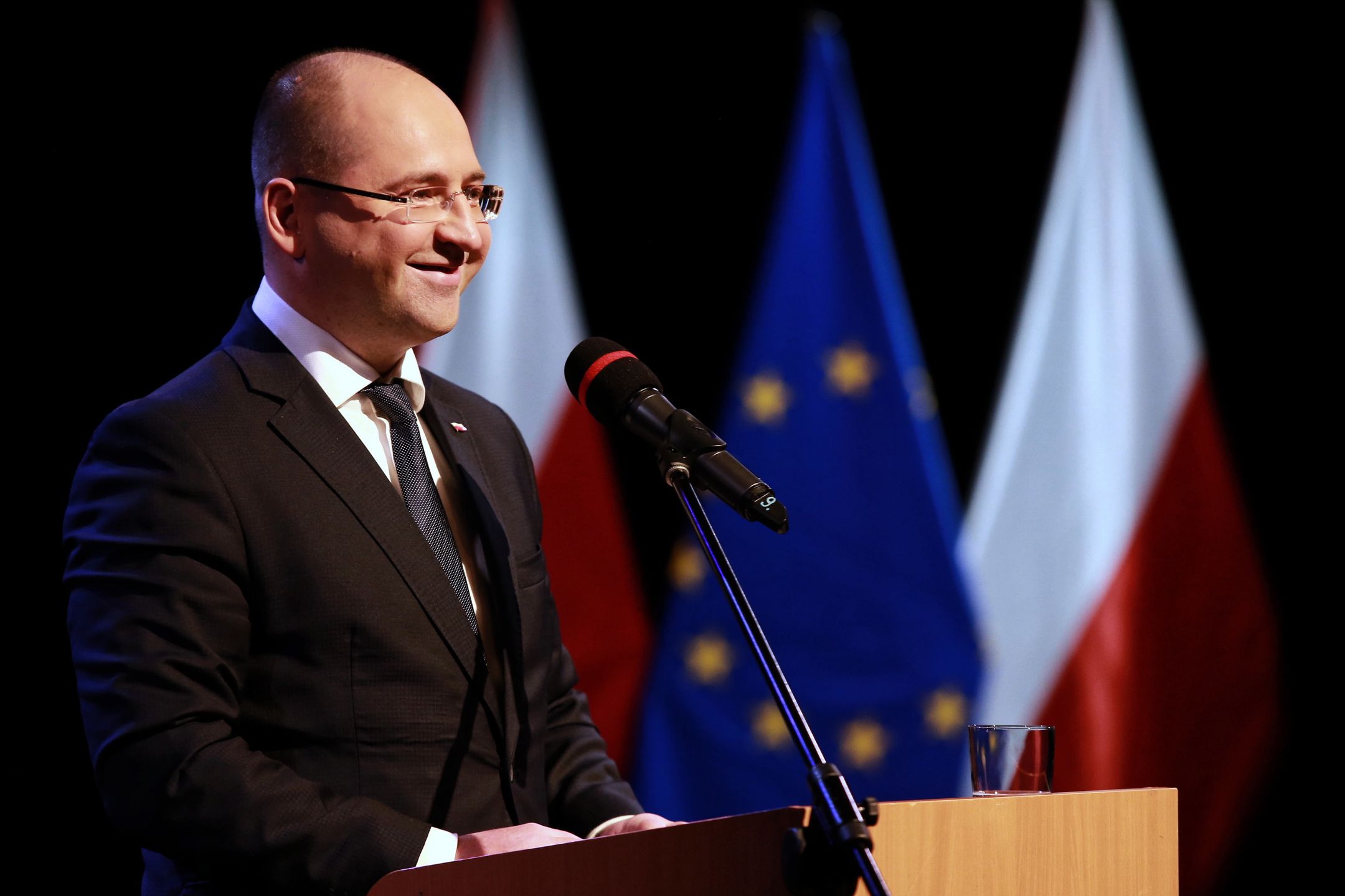 Wyniki wyborów do Europarlamentu 2019. Na zdj. Adam Bielan (PiS)