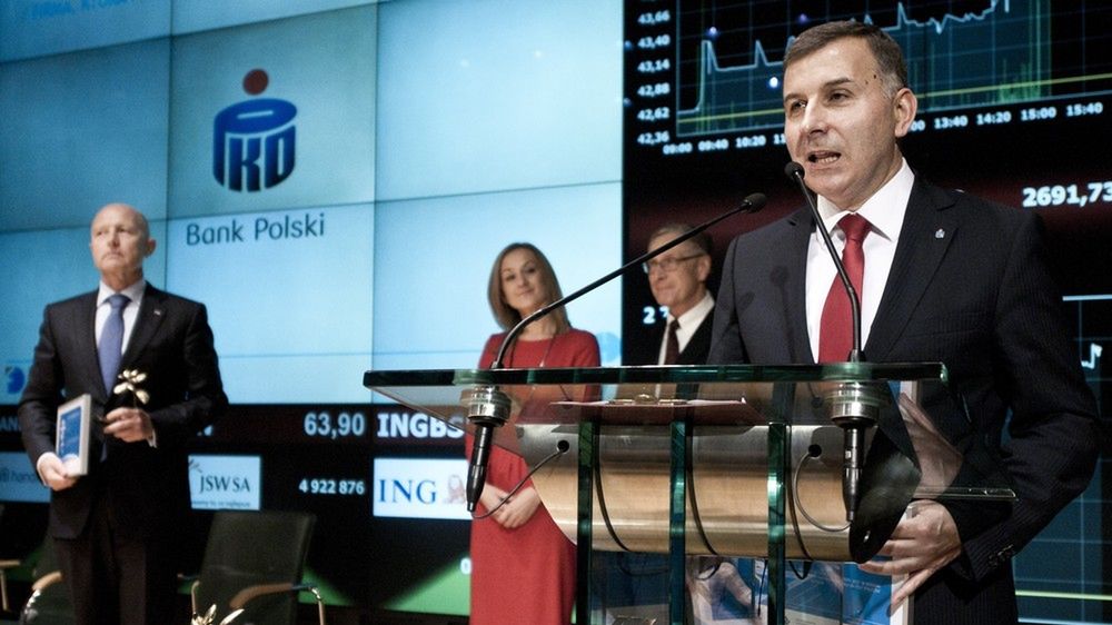 Prezes Zbigniew Jagiełło może być dumny z kursu akcji PKO BP na giełdzie.