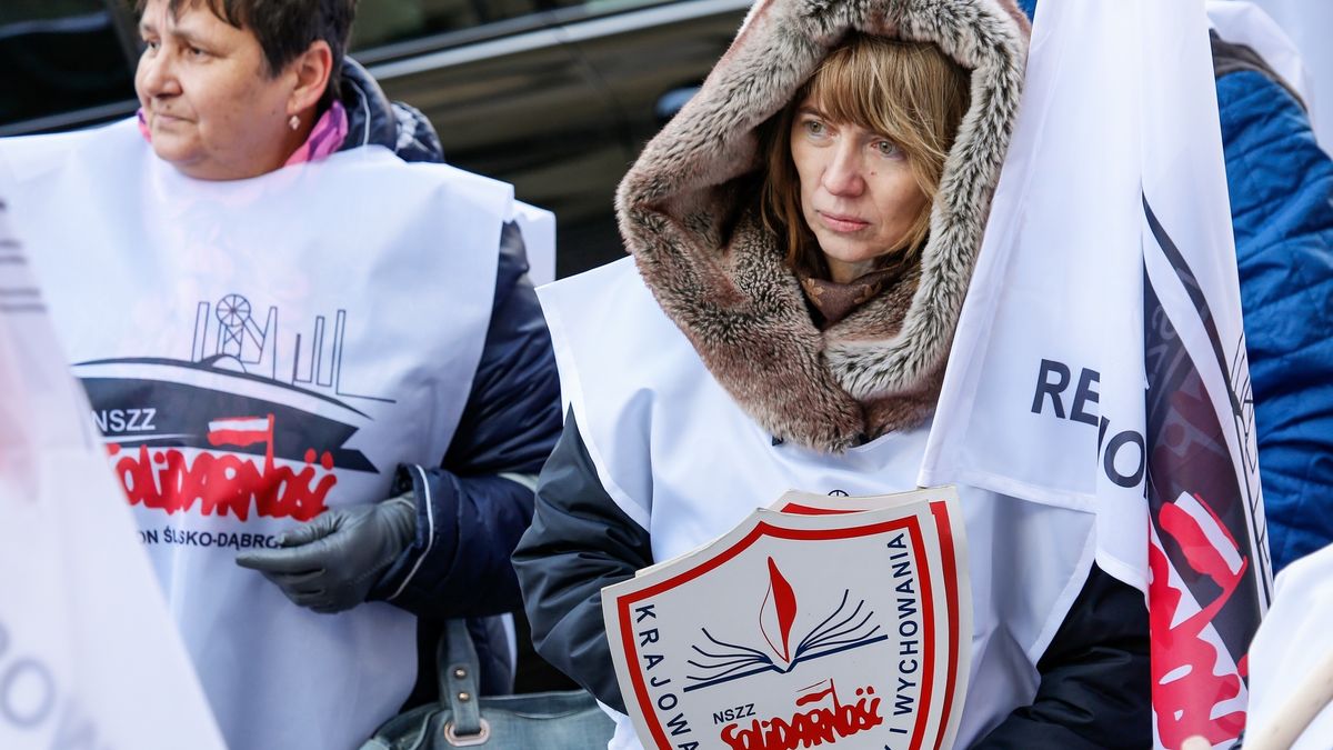 Strajk nauczycieli, który ma się rozpocząć 8 kwietnia. 