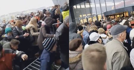 Dantejskie sceny na otwarciu galerii handlowej w Mielcu