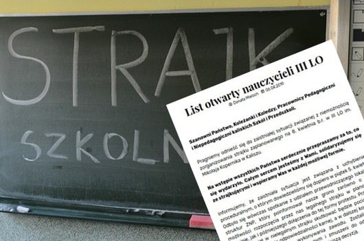 Strajk nauczycieli. Kaliskie liceum bez nauczycieli z powodu zwolnień lekarskich