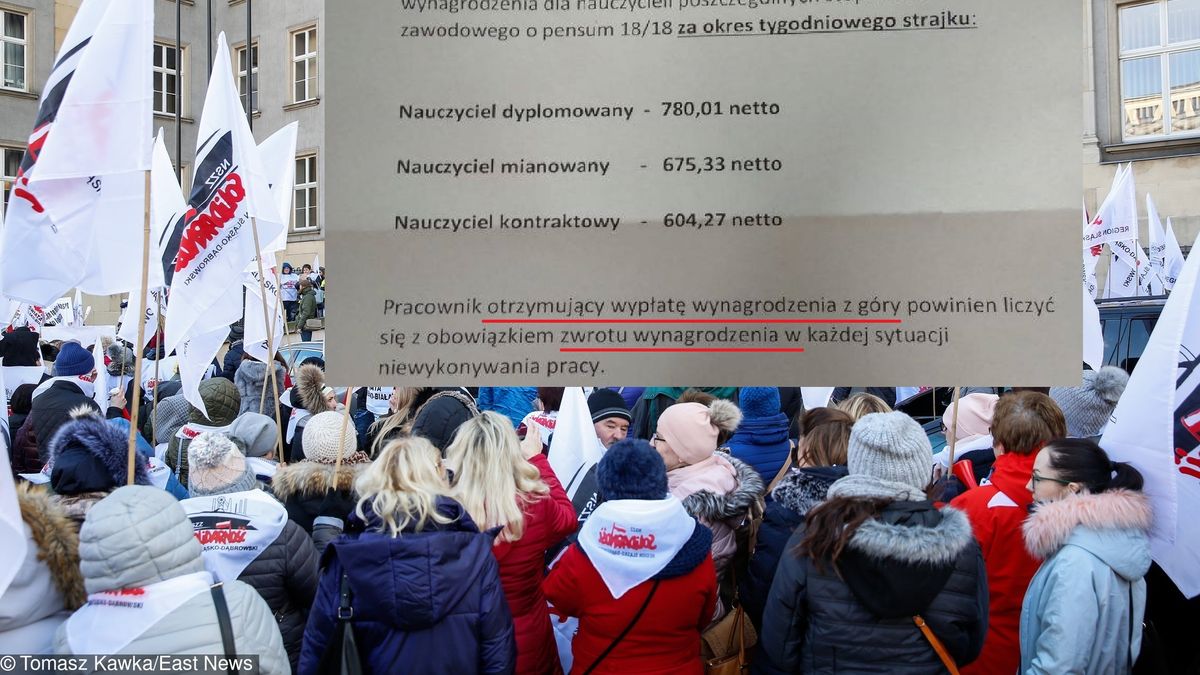 Groźba wobec nauczycieli planujących przystąpić do strajku. Mogą stracić pensję