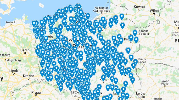 Interaktywna mapa placówek oświatowych, które po referendum zgłosiły gotowość do strajku.