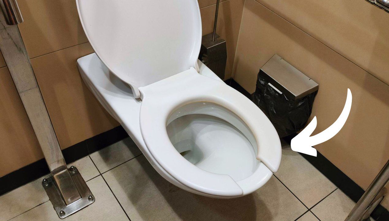 Publiczne toalety zawsze mają takie deski sedesowe. Kształt litery 'U' to nie przypadek
