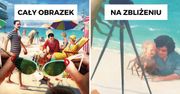 4 bardzo szczegółowe ilustracje z dreszczykiem. Im dłużej im się przyglądasz, tym bardziej przerażają