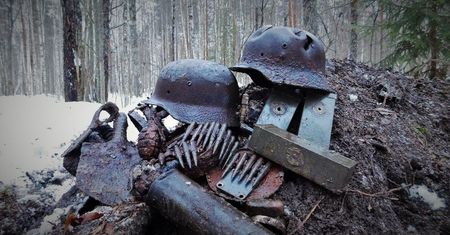 Co można znaleźć w 75 letnim, niemieckim okopie