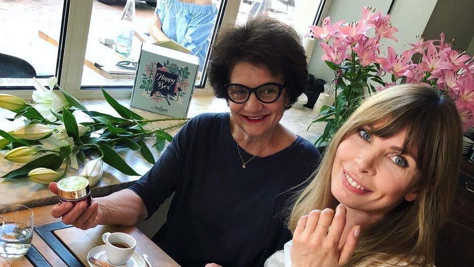 Agnieszka Dygant z mamą.