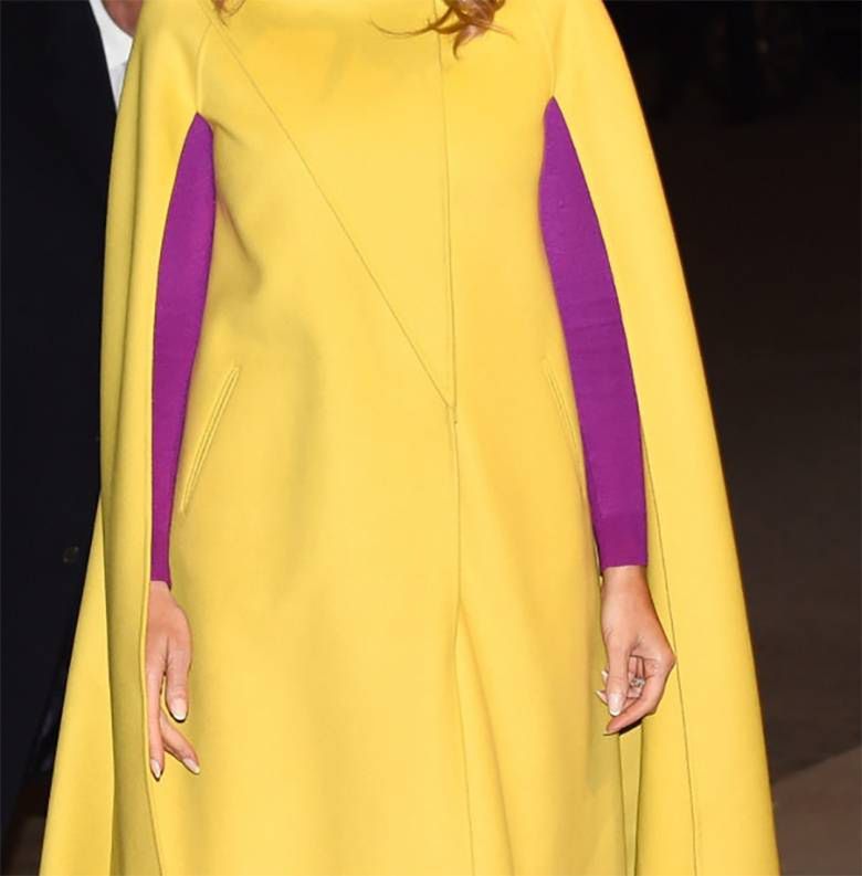Melania włożyła fuksjową sukienkę