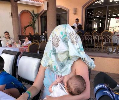 Karmiąca piersią matka została poproszona o zakrycie dziecka. Nikt nie spodziewał się takiej reakcji