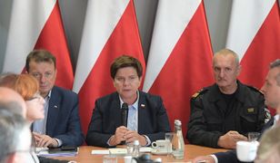 Nawałnice na Pomorzu. Premier Szydło i minister Błaszczak w Chojnicach