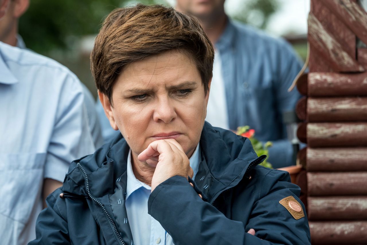 Premier Szydło w Gostyniu ws. sytuacji po nawałnicach