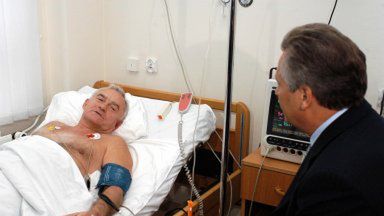 Prezydent Aleksander Kwaśniewski odwiedził premiera Millera