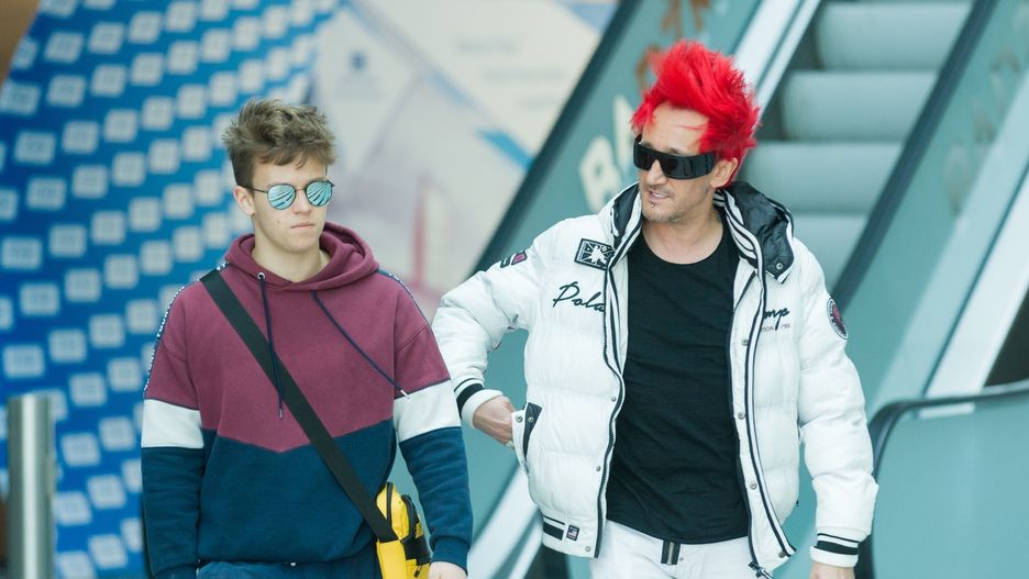 Michał Wiśniewski wspierany przez syna Xaviera