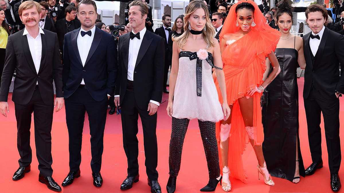 Tłum gwiazd na premierze "Once upon a time in Hollywood" w Cannes: Brad Pitt, Margot Robbie, Leonardo DiCaprio, Rafał Zawierucha
