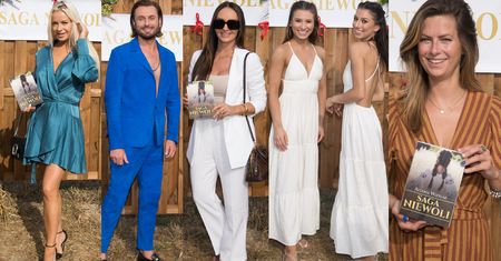 Gwiazdy na premierze książki "Saga niewoli" Aldony Wleklak: Laura Breszka, Paula Tumala, Rafał Grabias