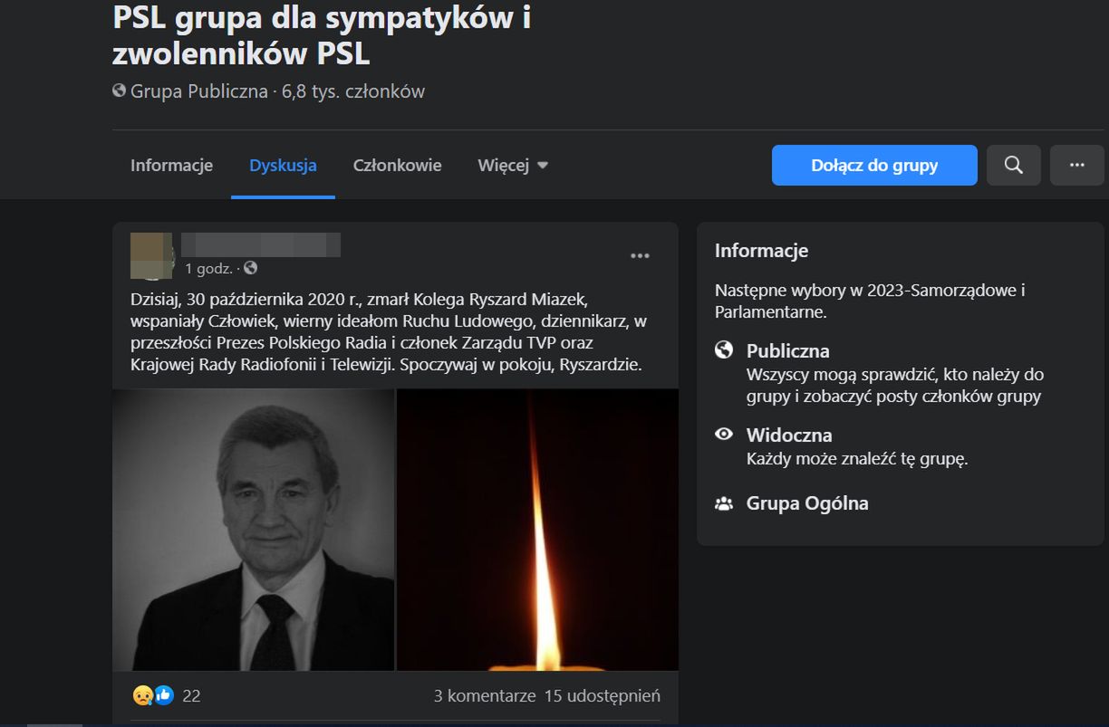 Ryszard Miazek nie żyje