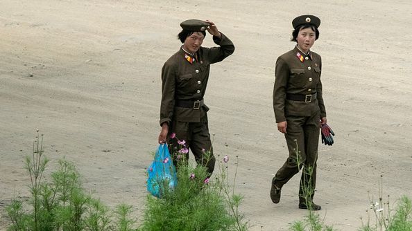 Żołnierki w Korei Płn. w 2015 r. 