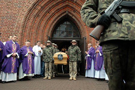 Pogrzeb żołnierza poległego w Iraku