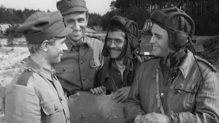 Kadr z filmu "Czterej Pancerni"