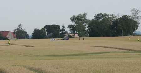 Pasłęk. Katastrofa myśliwca MiG-29. Pilot nie żyje