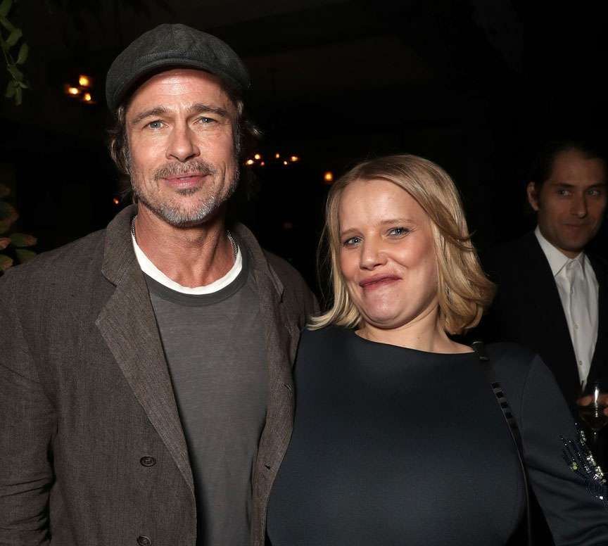 Joanna Kulig i Brad Pitt na imprezie Amazona