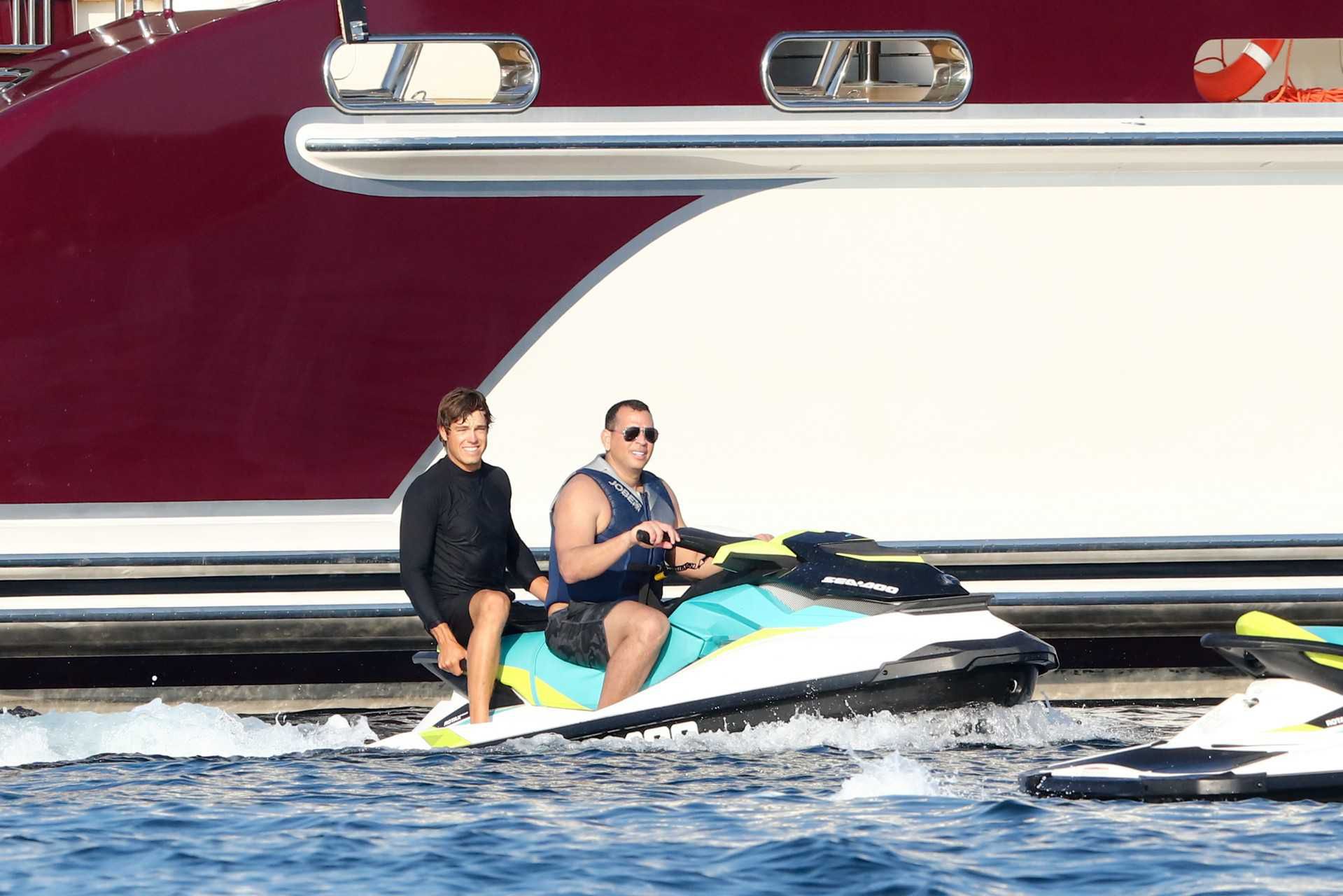Alex Rodriguez w Saint Tropez
