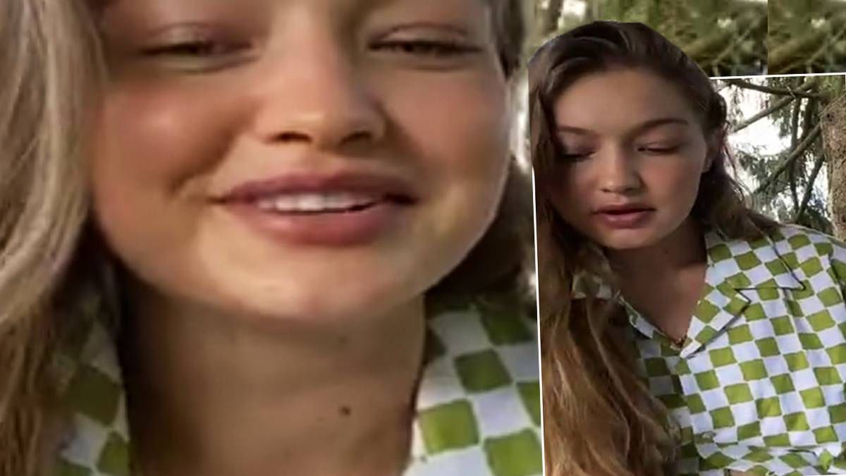 Gigi Hadid bez makijażu chwali się brzuszkiem