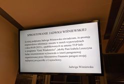 Izabela Leszczyna wygrała proces z Jadwigą Wiśniewską. TVP pokazała przeprosiny posłanki PiS
