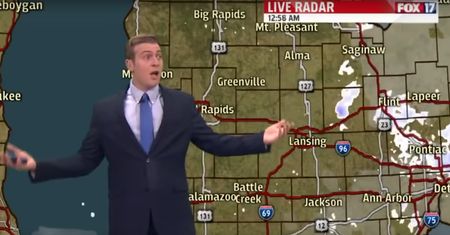 Dziennikarz z Michigan miał dość utyskiwań kolegów na pogodę. Wygarnął im wszystko na wizji